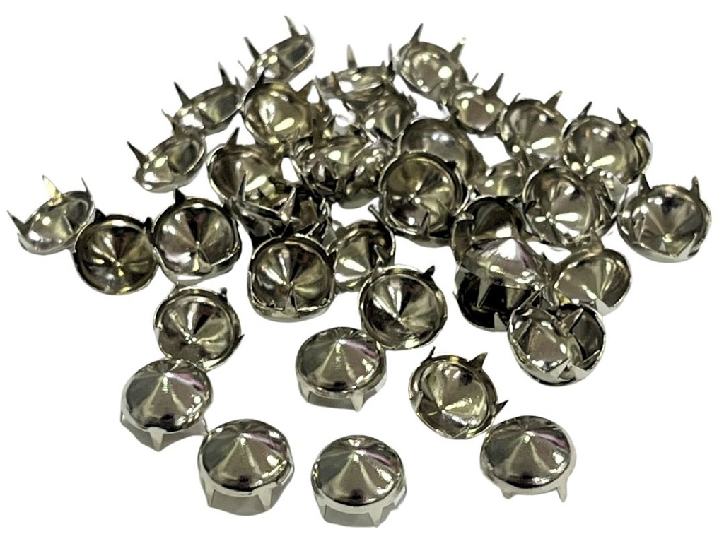 Tachas níquel redondas cónica 9,5mm x 50un.   