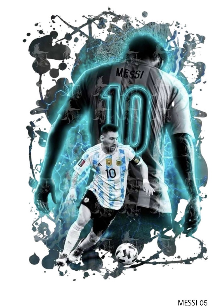 Transfer DTF Messi 05 x 1 hoja