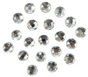 Gemas termopegables plateadas redonda 10mm x 20un