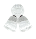 Cairel acrílico transparente campanita doble 30x30mm x 20gr