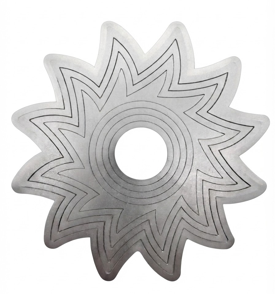 Mandala viento acero inoxidable sol 22cm  