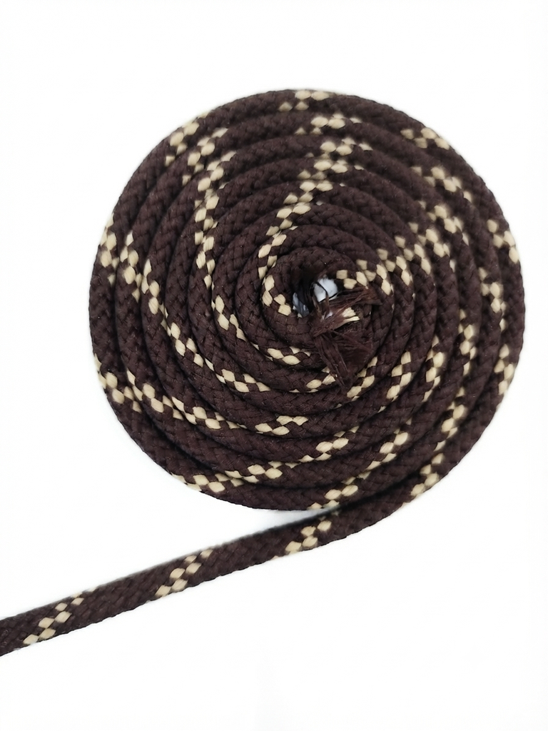 Paracord Cordón con alma jaspeado marrón 7mm x 1mt