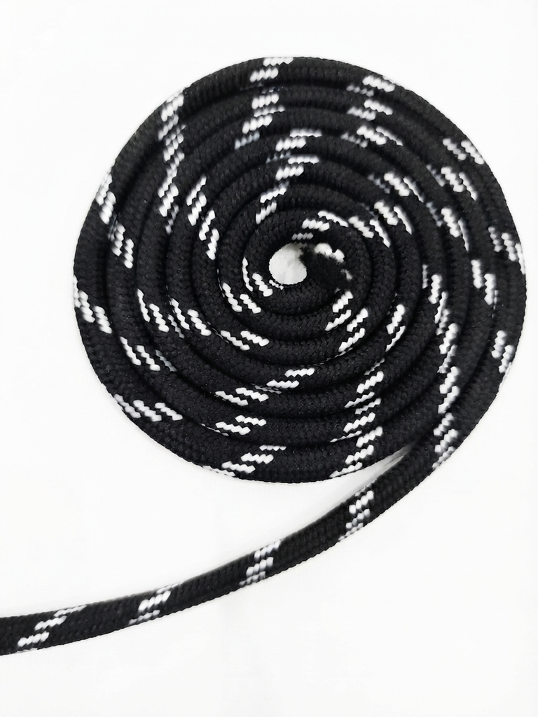 Cordón Paracord jaspeado negro 7mm x 1mt 