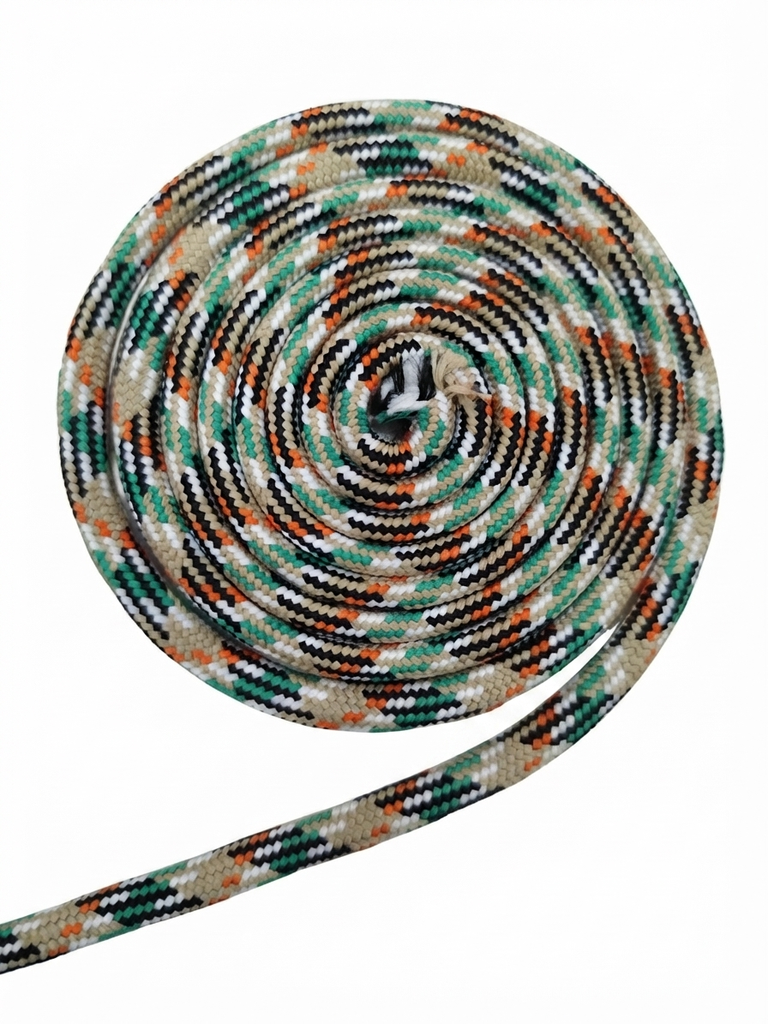 Paracord Cordón con alma jaspeado verde 7mm x 1mt 