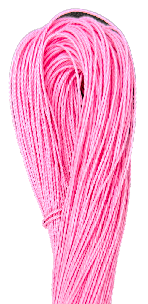 Cordón encerado 1mm rosa x 10 mts.