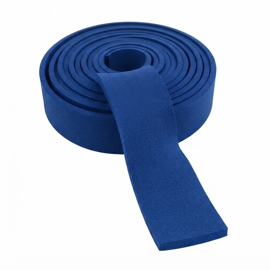 Cinta gamuza 30mm azul x 1mt. 