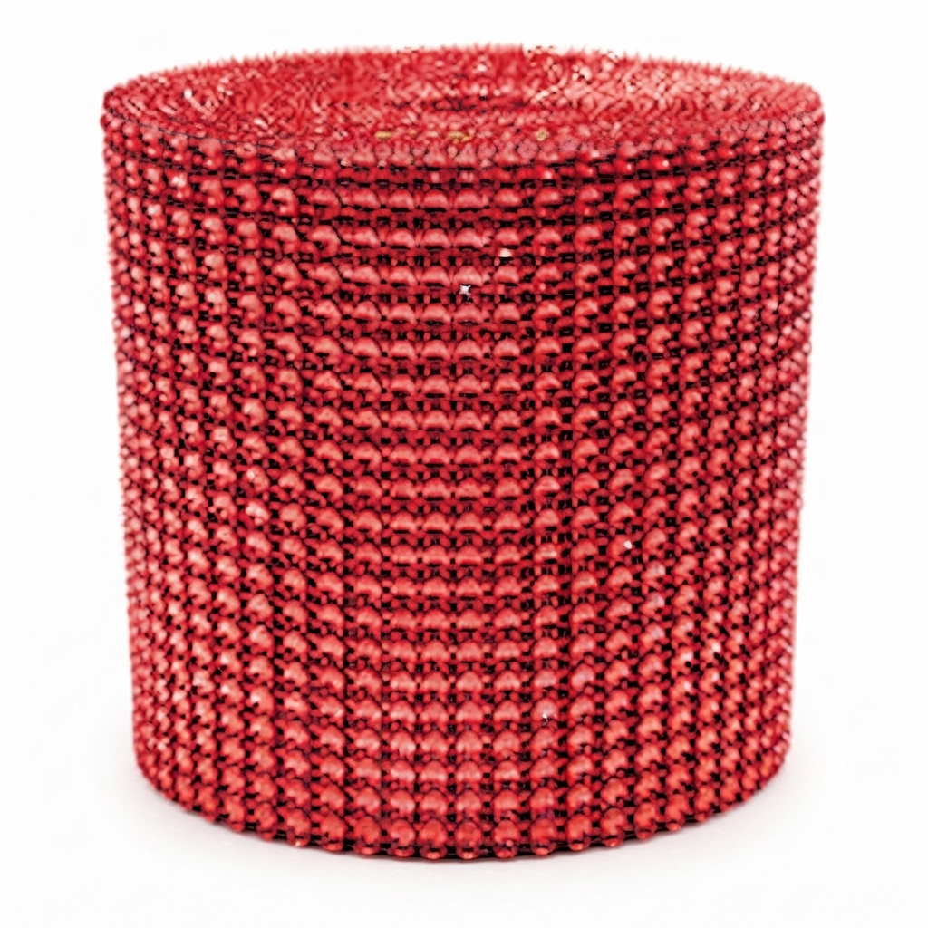 Falso strass rojo 24 líneas x 1mt. 