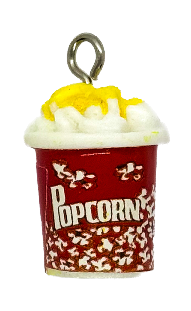 Dije popcorn rojo c/pitón x 1 un.