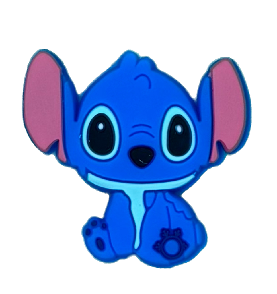 Dije silicona pasante No-Tox Stitch azúl x 1 un.