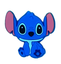 Dije silicona pasante No-Tox Stitch azúl x 1 un.