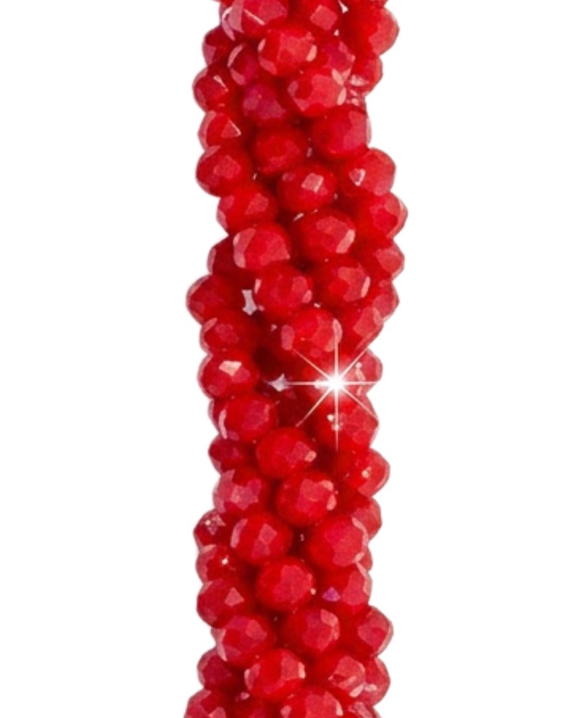 Cristal de roca 2mm rojo opaco (GD)   
