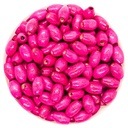 Arroz madera 8x5mm fucsia x 20gr.
