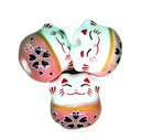 Gatitos cerámica rosa