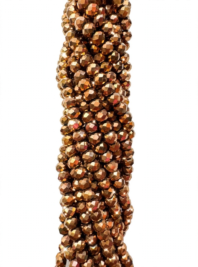 Cristal de roca 4mm cobre metalizado (GB) 