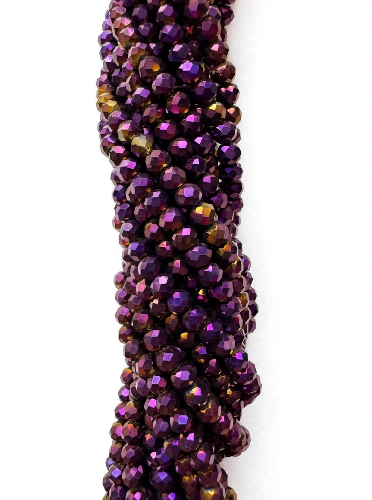 Cristal de roca 4mm violeta metalizado (GB)  