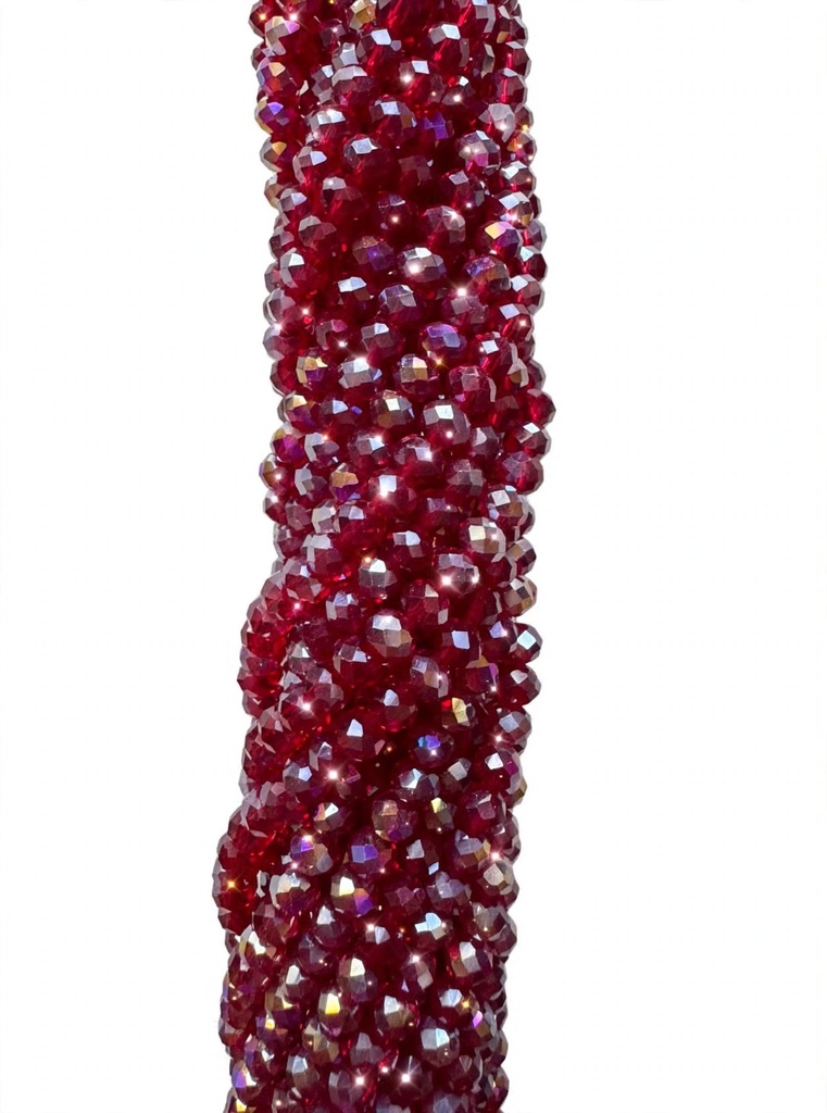 Cristal de roca 4mm bordó transp. tornasol (GD)  