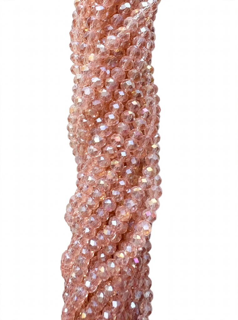 Cristal de roca 4mm rosa transp. tornasol (GD)   