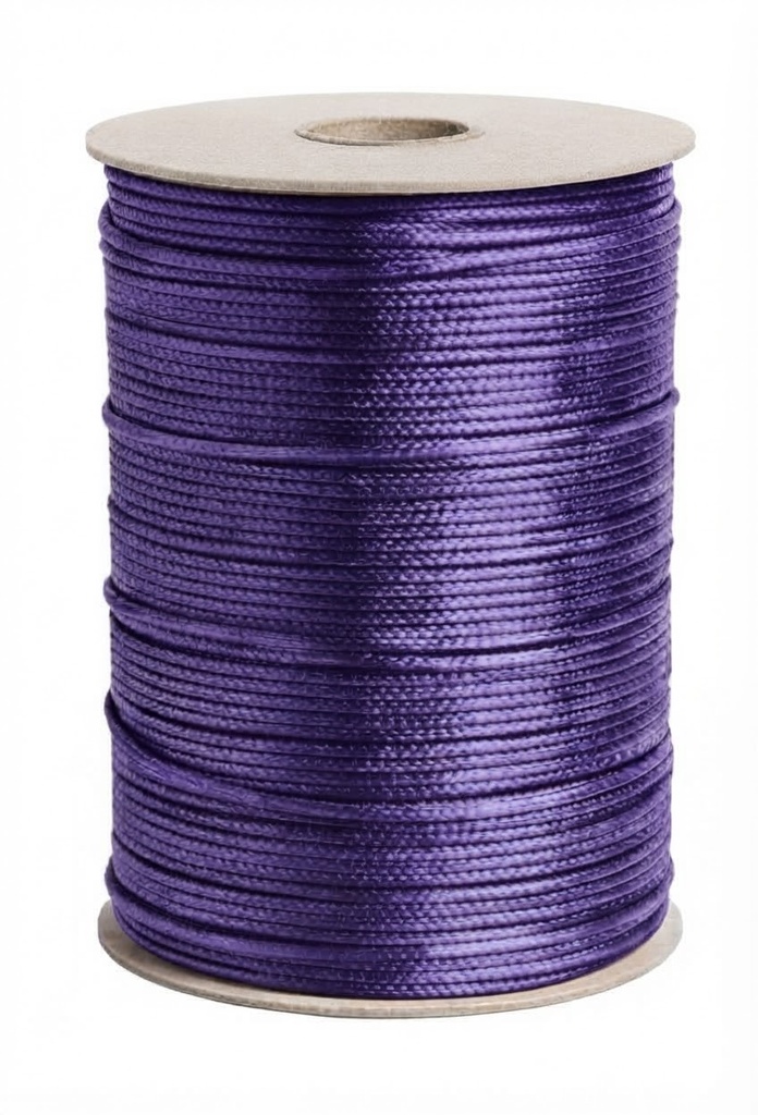 Cordón Coreano 1mm rollo violeta x 155mts 