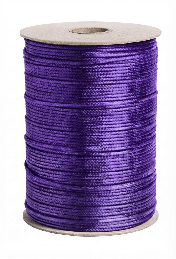 Cordón Coreano 1mm rollo lila x 155mts  