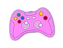 Dije silicona pasante No-Tox Joystick rosa x 1 un.