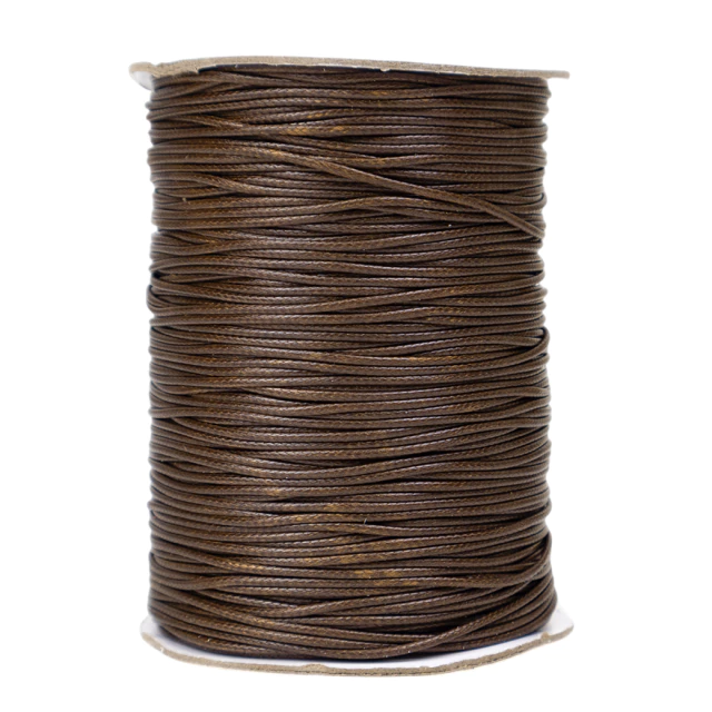 Cordon Coreano 1mm rollo marrón x 155mts  
