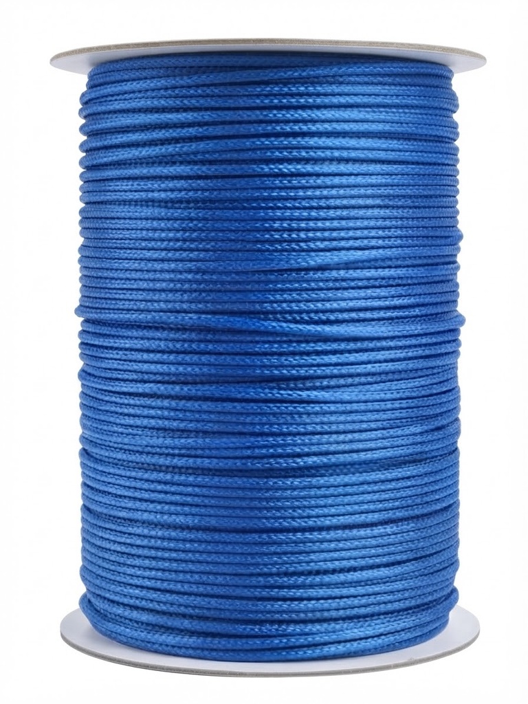 Cordón Coreano 1mm rollo azúl x 10mts  