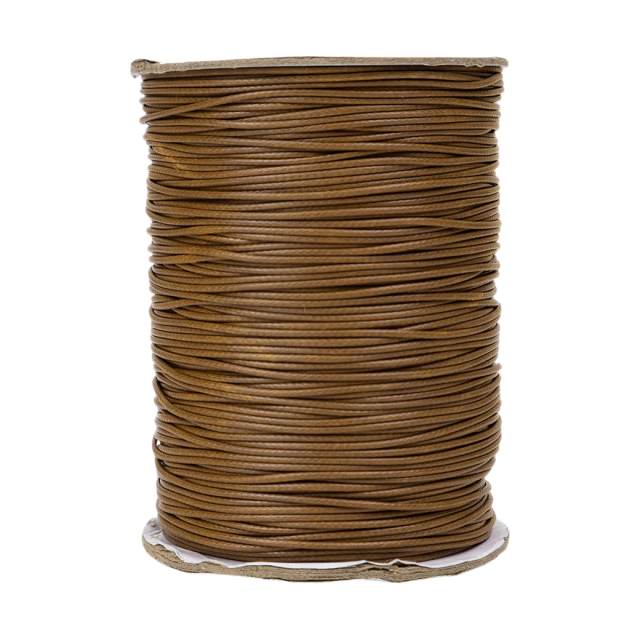 Cordón Coreano 1mm rollo marrón ddl x 10mts  