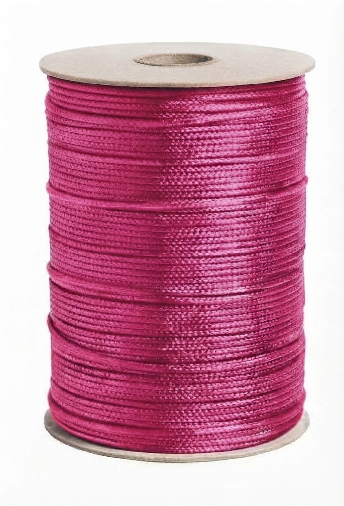 Cordón Coreano 1mm rollo rosa x 10mts  