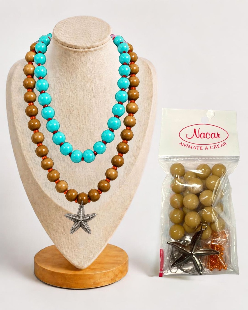  Set Collar Chicle Marron Claro