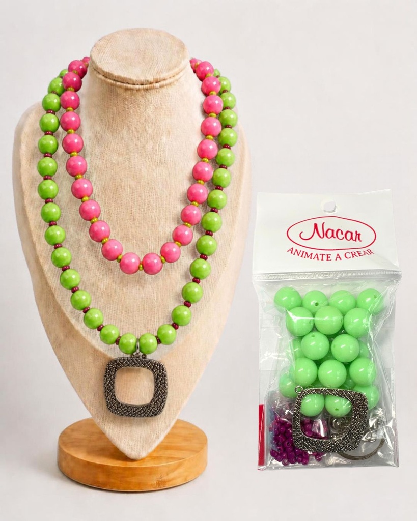  Set Collar Chicle Verde Menta