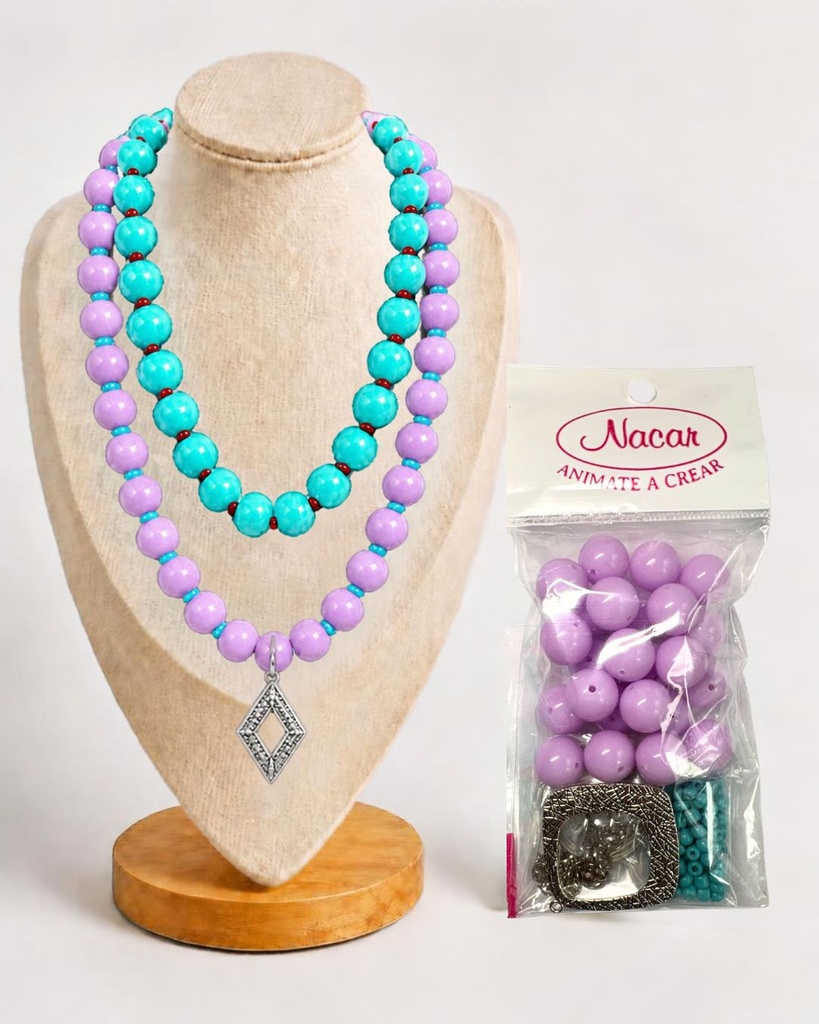  Set Collar Chicle Lila