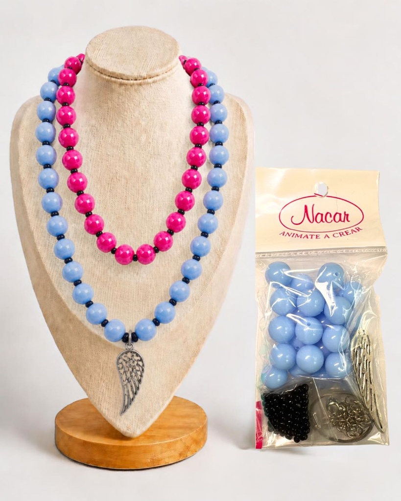  Set Collar Chicle Celeste