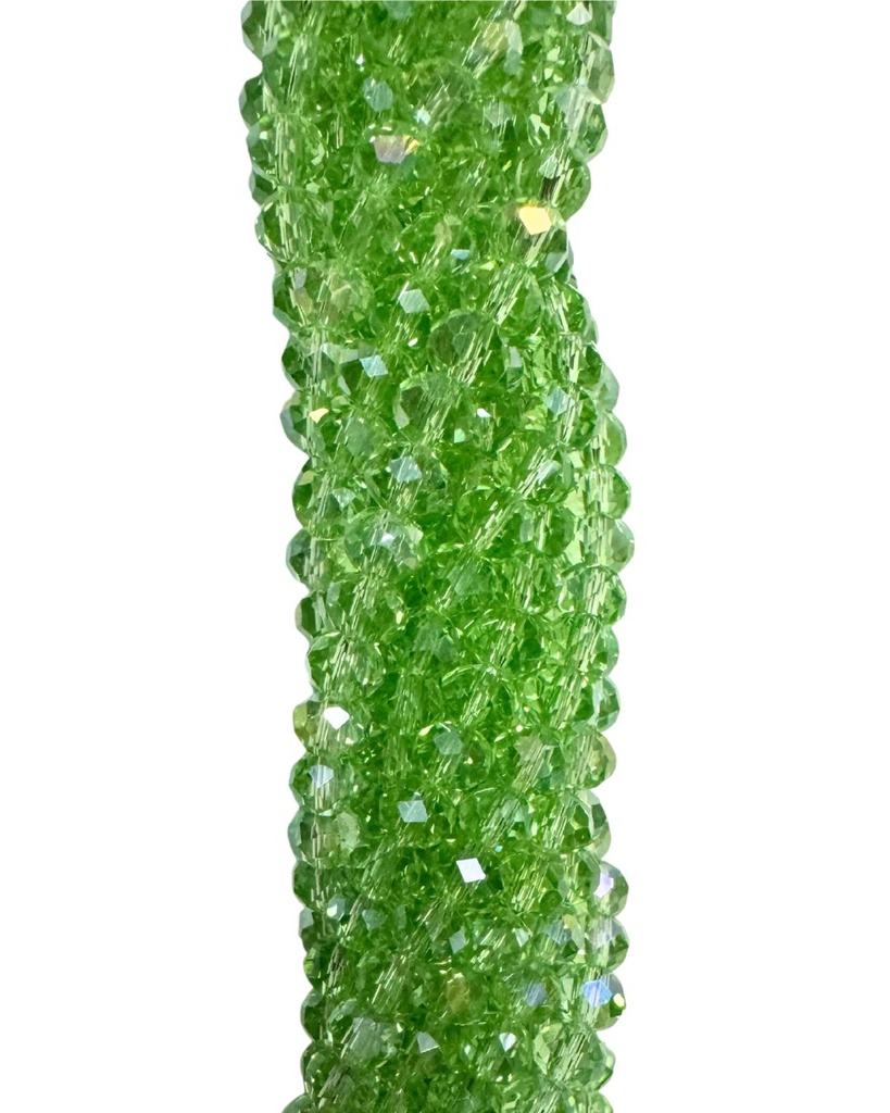 Cristal de roca 6mm verde claro transp. tornasol (GB)