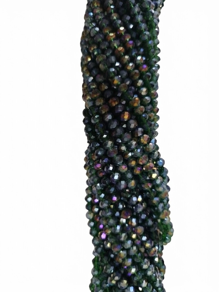 Cristal de roca 6mm verde musgo transp. torna. (GC) 