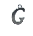 Dijes de fundición letra G x 10gr 