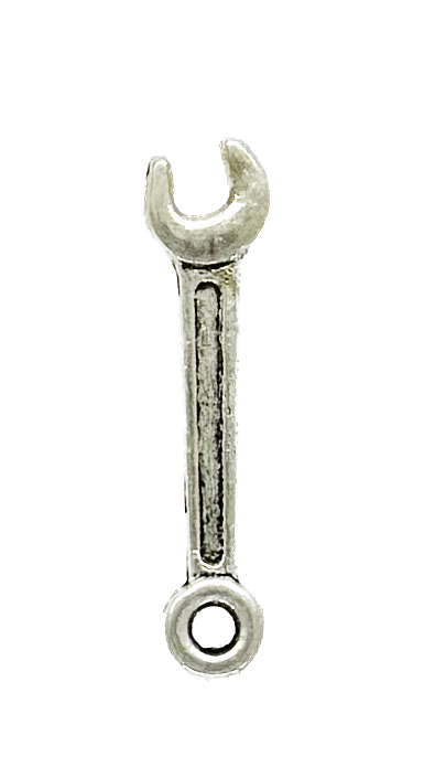 Dijes de fundición llave frandesa chica x 10gr