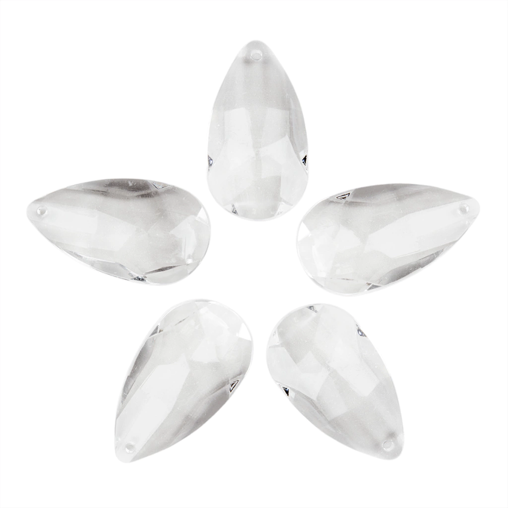 Cairel acrílico transparente dije gota #3071 30mm x 20gr   