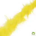 Boa de plumas amarillo claro x 2mt.