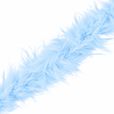 Boa de plumas celeste claro x 2mt.