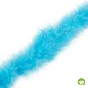 Boa de plumas celeste x 2mt.
