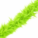 Boa de plumas verde manzana x 2mt.