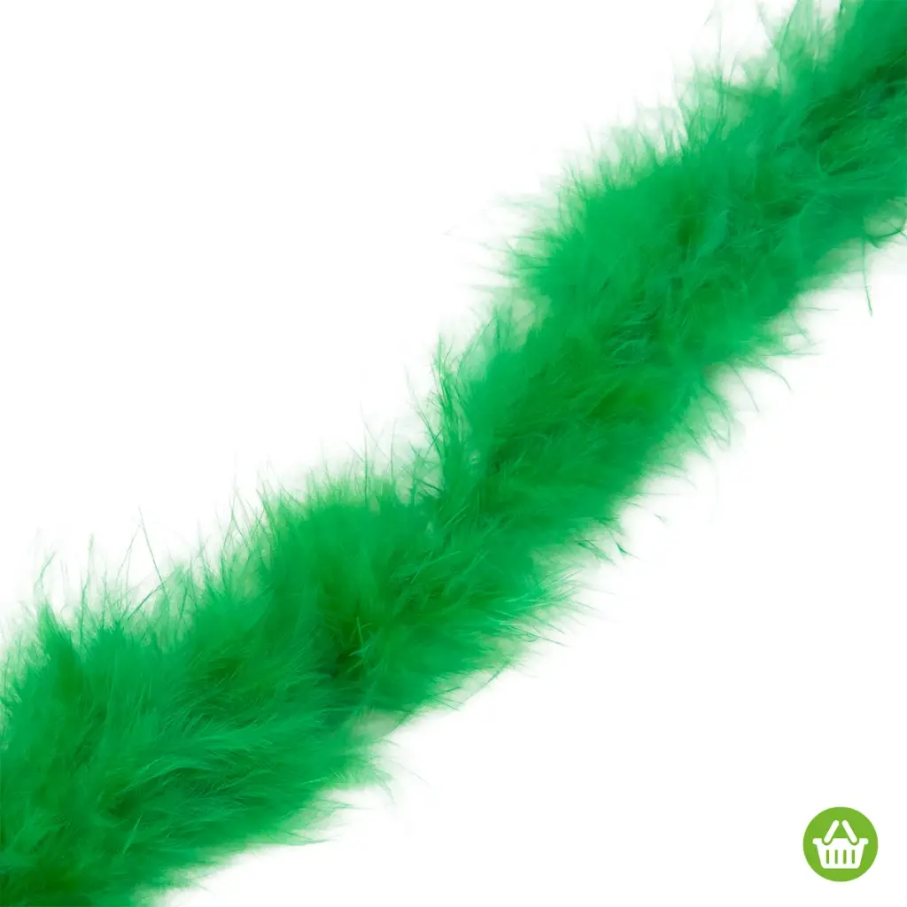 Boa de plumas verde x 2mt.