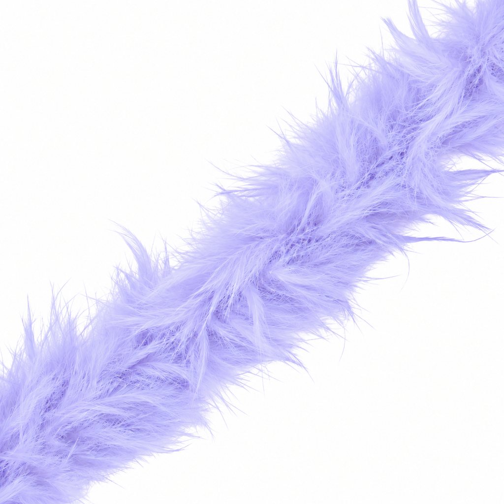 Boa de plumas lavanda x 2mt.