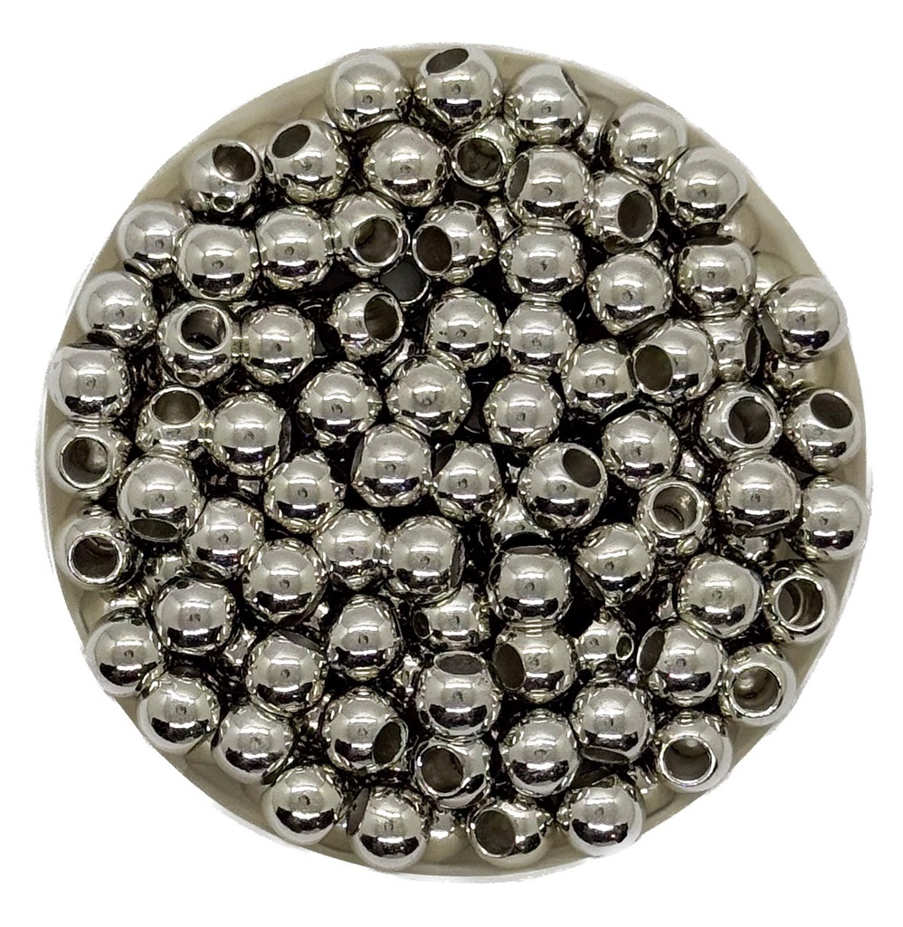 Bolita CCB niquel pase ancho 6mm x 10gr.