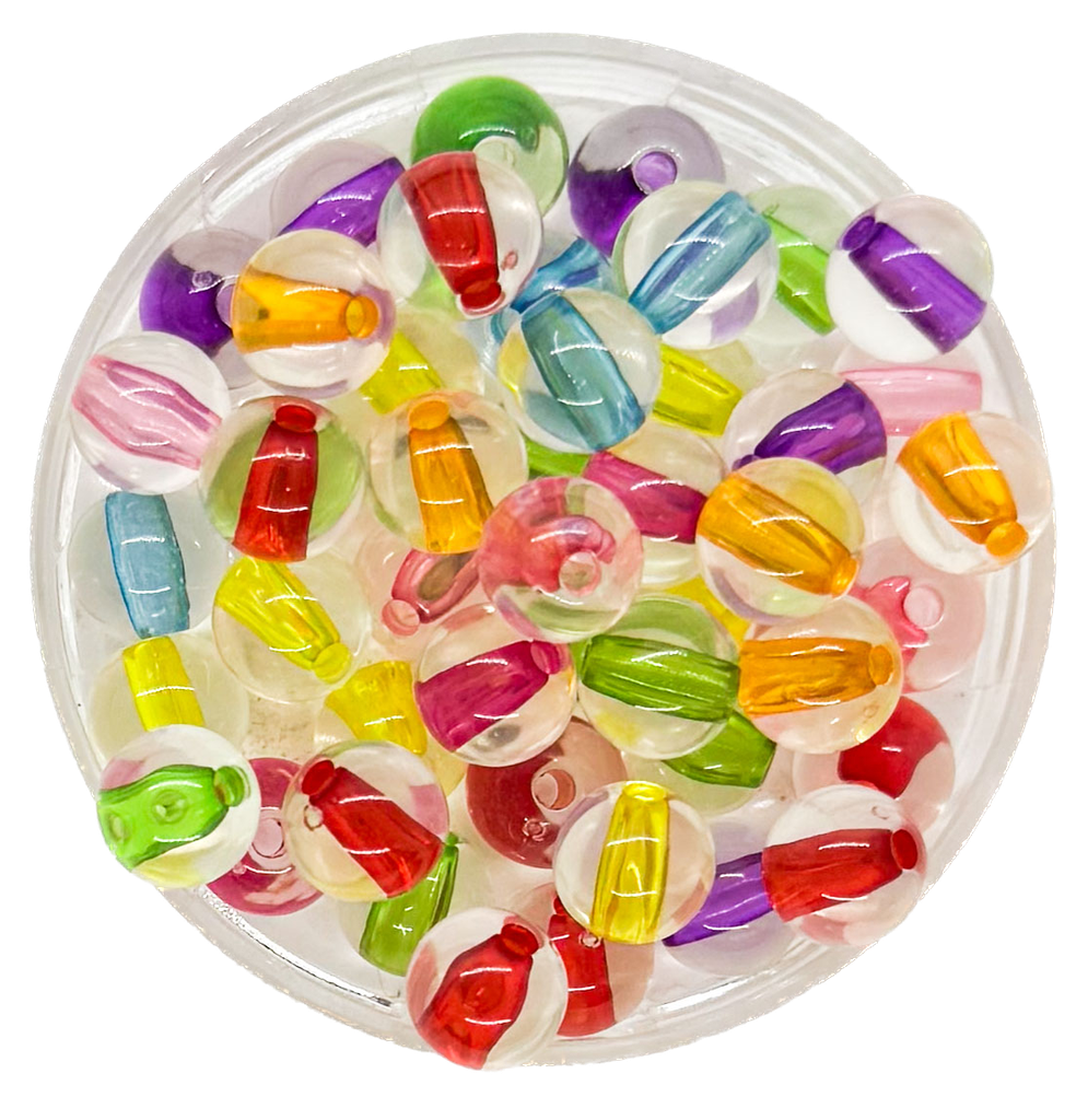 Bolita inyectada multicolor 8mm x 10gr.