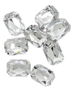 Gema engarzada plata rectangular 18x25 mm x 10un.