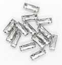 Gema engarzada rectangular 7x20 mm x 20un