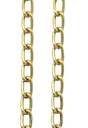 Cadena aluminio dorada N°3 x 1 mt
