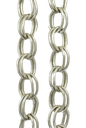 Cadena aluminio plata N°4 x 1mt 