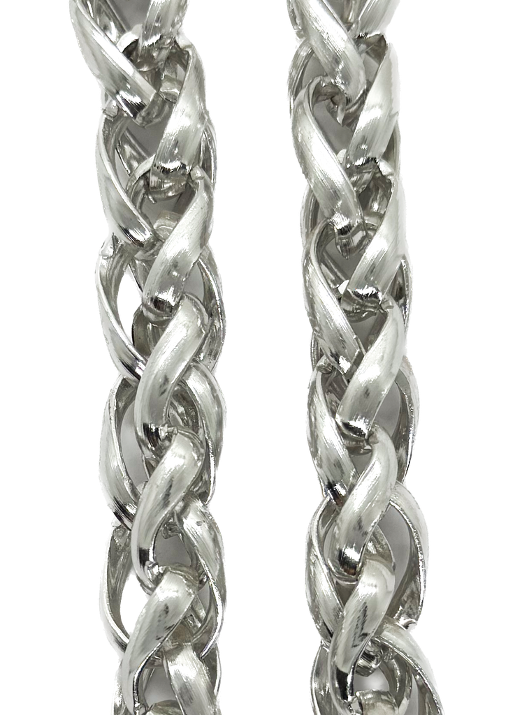 Cadena aluminio plata N°1 x 1mt 